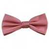 Plain Light Pink Silk Bow Tie