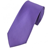 Plain Light Purple 7cm Narrow Tie