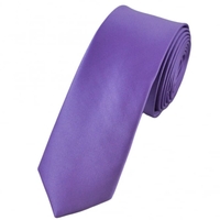 Plain Light Purple Skinny Tie