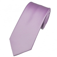 Plain Lilac Satin Tie