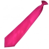 Plain Lipstick Pink Clip On Tie