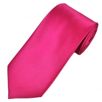 Plain Lipstick Pink Satin Tie