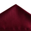 Plain Maroon Ribbed Pocket Square Handkerchief