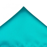 Plain Medium Turquoise Pocket Square Handkerchief