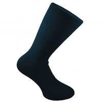 Plain Navy Blue Ribbed Men