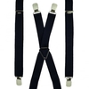 Plain Navy Blue Skinny Trouser Braces