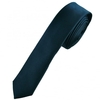 Plain Navy Blue Super Skinny Tie