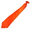 Plain Orange Clip-On Tie
