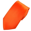 Plain Orange Extra Long Tie
