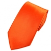 Plain Orange Satin Tie