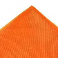 Plain Orange Silk Pocket Square Handkerchief