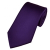 Plain Purple Satin Tie