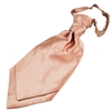 Plain Rose Gold Mens Scrunchie Wedding Cravat