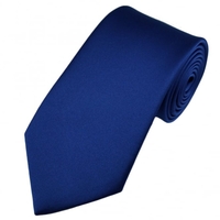 Plain Royal Blue Boys Tie
