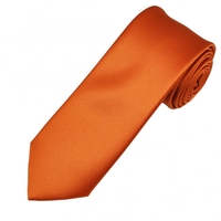 Plain Rust Orange Boys Tie