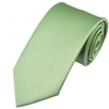 Plain Sage Green Satin Tie