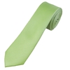 Plain Sage Green Textured Mens Skinny Tie