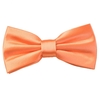 Plain Salmon Pink Mens Bow Tie