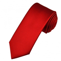 Plain Scarlet Red Boys Tie