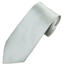 Plain Silver 7cm Narrow Tie