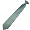 Plain Silver-Grey Clip-On Tie