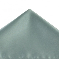 Plain Silver Grey Pocket Square Handkerchief