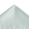 Plain Silver Pocket Square Handkerchief
