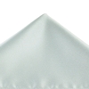 Plain Silver Pocket Square Handkerchief