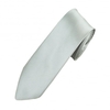 Plain Silver Super Skinny Tie