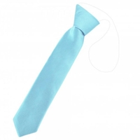Plain Sky Blue Boys Skinny Tie - 6 Months to 4 Years