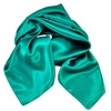 Plain Teal Satin Scarf