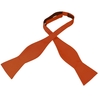Plain Terracotta Orange Self Tie Bow Tie