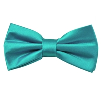 Plain Turquoise Mens Bow Tie