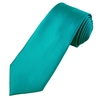 Plain Turquoise Satin Tie