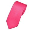 Plain Vivid Pink Silk Tie