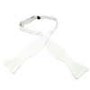 Plain White Self Patterned Mens Self Tie Bow Tie - Marcella