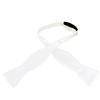 Plain White Self Tie Bow Tie