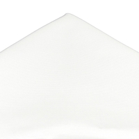 Plain White Silk Pocket Square Handkerchief