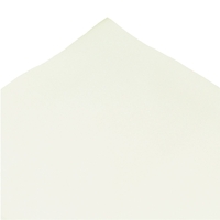 Plain White Silk Pocket Square Handkerchief