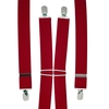 Plain Wine Red Mens Trouser Braces