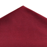 Plain Wine Red Silk Pocket Square Handkerchief