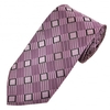 Purple,  Lilac & Black Square Patterned Men