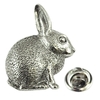 Rabbit Pewter Lapel Pin Badge