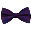 Red & Blue Swirl Patterned Silk Bow Tie