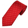 Red & White Polka Dot Silk Tie