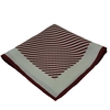 Red & White Striped Silk Handkerchief