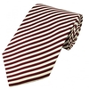Red & White Striped Silk Tie