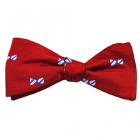 Red,  Royal,  Blue & Silver Dickie Bow Patterned Men