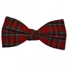 Red Royal Stewart Tartan Patterned Bow Tie by Van Buck