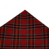 Red Royal Stewart Tartan Patterned Handkerchief by Van Buck